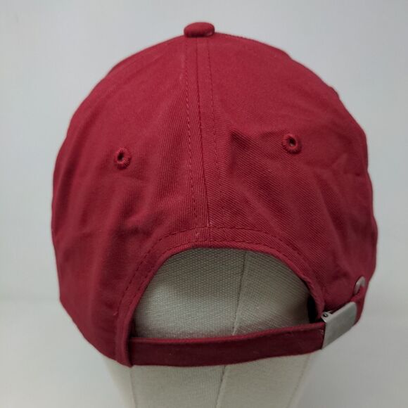 Sherry Resortwear Men's Slideback Hat Red Adjustable Embroidered Grandpa Logo - Picture 5 of 7
